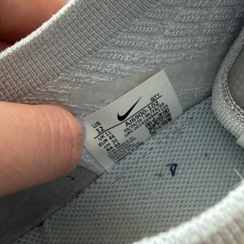 Nike Air VaporMax Flyknit 3 Pure Platinum Sneakers - Picture 10 of 10
